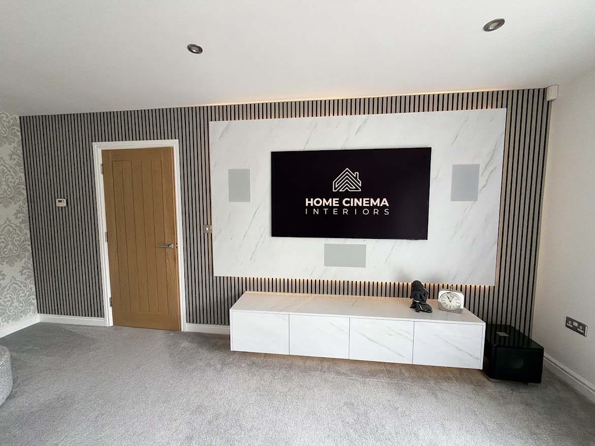 Media Wall Bespoke Feature Wall Panelling TV Mount Electric Fire